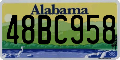 AL license plate 48BC958