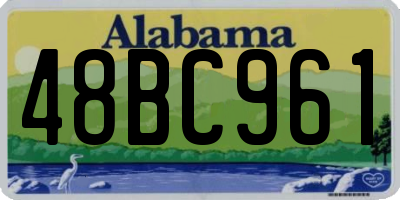 AL license plate 48BC961