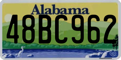 AL license plate 48BC962