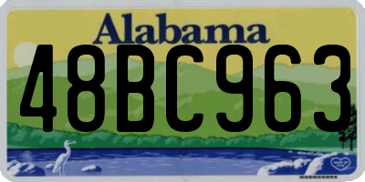 AL license plate 48BC963