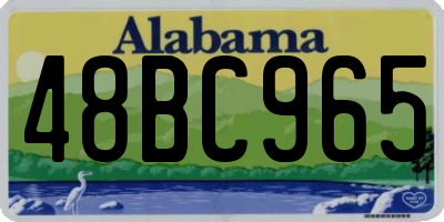 AL license plate 48BC965