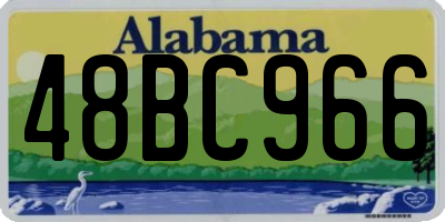 AL license plate 48BC966