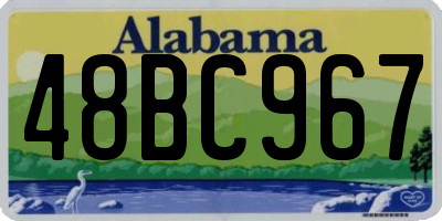 AL license plate 48BC967