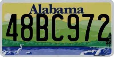 AL license plate 48BC972