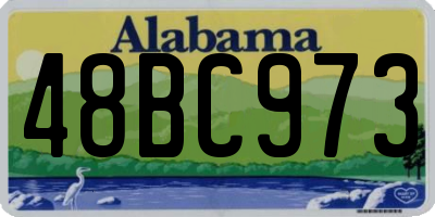 AL license plate 48BC973