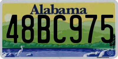 AL license plate 48BC975