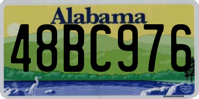 AL license plate 48BC976