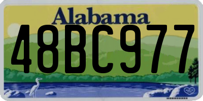 AL license plate 48BC977
