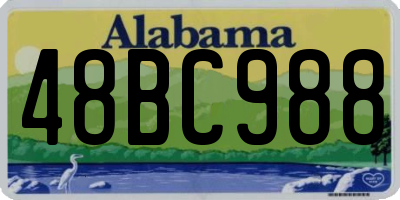 AL license plate 48BC988