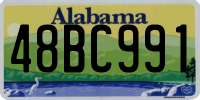 AL license plate 48BC991