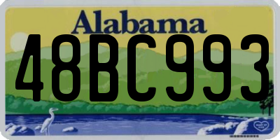 AL license plate 48BC993