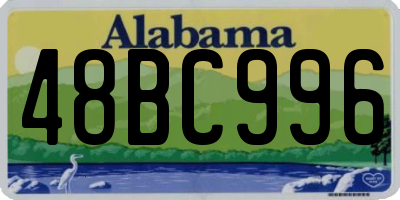AL license plate 48BC996