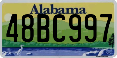 AL license plate 48BC997
