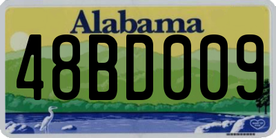 AL license plate 48BD009