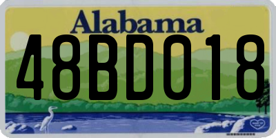 AL license plate 48BD018
