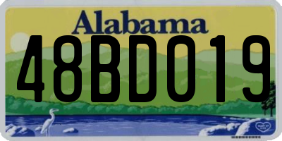 AL license plate 48BD019