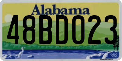 AL license plate 48BD023