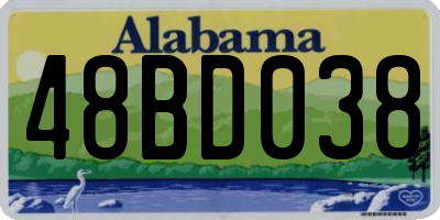 AL license plate 48BD038