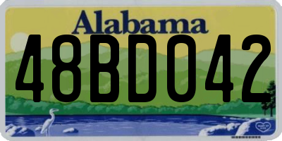 AL license plate 48BD042