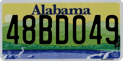 AL license plate 48BD049