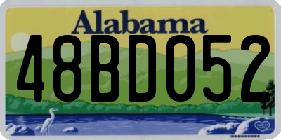 AL license plate 48BD052