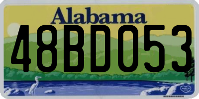 AL license plate 48BD053
