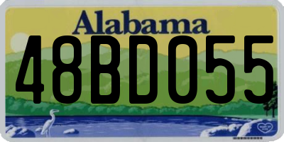AL license plate 48BD055