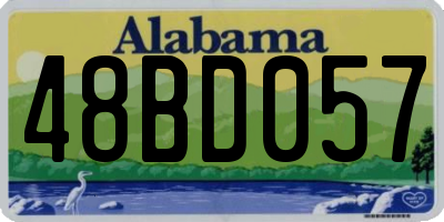 AL license plate 48BD057
