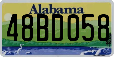 AL license plate 48BD058