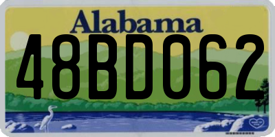 AL license plate 48BD062