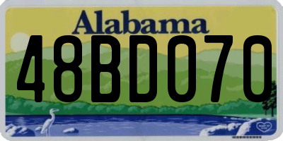 AL license plate 48BD070