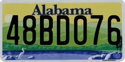 AL license plate 48BD076
