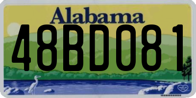 AL license plate 48BD081
