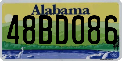 AL license plate 48BD086