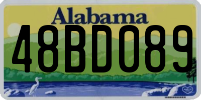 AL license plate 48BD089