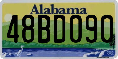 AL license plate 48BD090