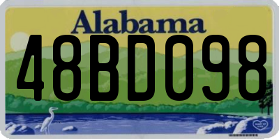 AL license plate 48BD098