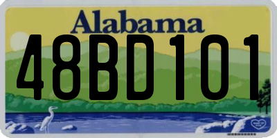 AL license plate 48BD101