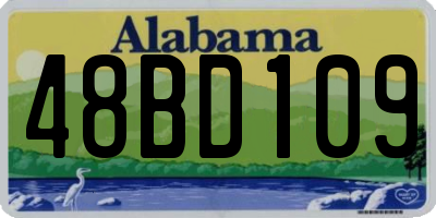 AL license plate 48BD109