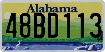 AL license plate 48BD113