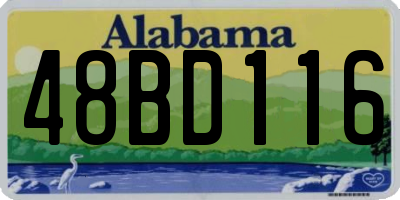 AL license plate 48BD116
