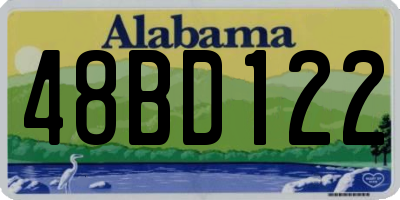 AL license plate 48BD122
