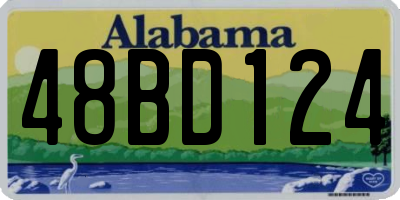 AL license plate 48BD124