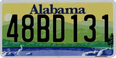 AL license plate 48BD131