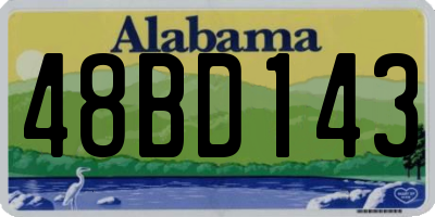 AL license plate 48BD143