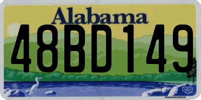 AL license plate 48BD149