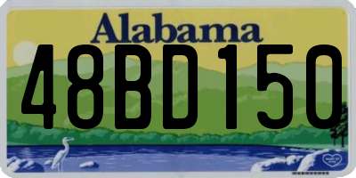 AL license plate 48BD150