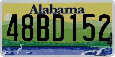 AL license plate 48BD152