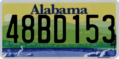 AL license plate 48BD153