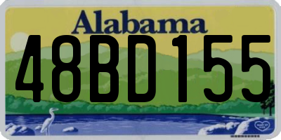 AL license plate 48BD155